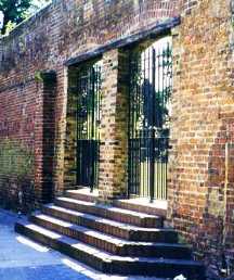 A surviving wall of the Marshalsea Prison seen on our Dickens London walk.